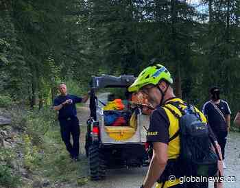 Injured cyclist rescued from Kettle Valley Rail trail in B.C. - Global News