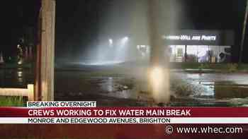 Water main break in Brighton