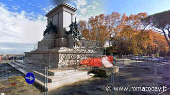 Al via i lavori alla statua di Garibaldi (transennata dal 2018). E arrivano i parafulmini