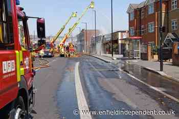 Crews tackling restaurant fire in Green Lanes in Palmers Green