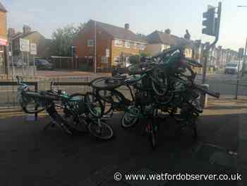 Beryl bikes pile-up in Watford branded 'unacceptable'