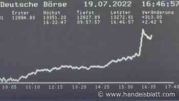 Dax aktuell: Wegen Aussicht auf russisches Gas: Dax springt innerhalb weniger Minuten um 250 Punkte nach oben