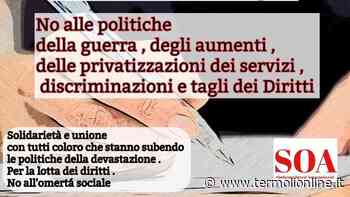 Soa: "Condanniamo ambiguità dei sindaci che benedicono la fiducia con una firma" - Termoli Online