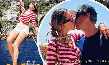 Alessandra Ambrosio, 41, flashes her toned legs in micro shorts before kissing her boyfriend