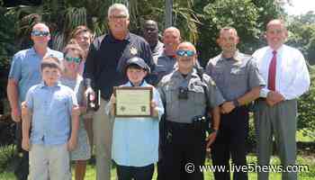 Georgetown Co. sheriff recognizes 12-year-old for quick action in medical emergency - Live 5 News WCSC