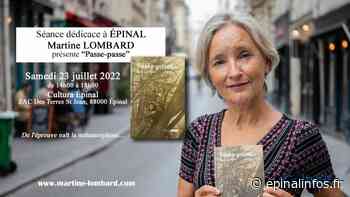 Séance dédicace du livre « Passe-Passe » par Martine Lombard à Epinal - Epinal infos - Epinal Infos