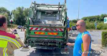 Eerste ritje vuilnisophaler Marcin eindigt met brand in vuilniswagen in Kuurne: “Wat een stress” - Het Laatste Nieuws