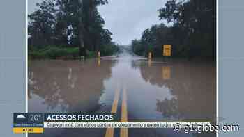 Nível do Rio Capivari atinge 4 metros e cidade enfrenta 2ª maior enchente já registrada; rodovia é interditada - Globo
