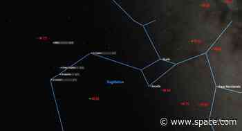 Dim Pluto reaches its brightest as the third-quarter moon meets Mars in the night sky
