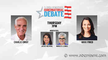 How to Watch the NBC 6 and Telemundo 51 Florida Gubernatorial Democratic Debate