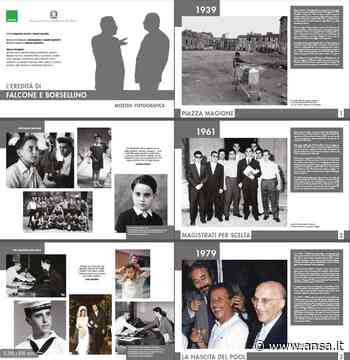 La mostra dell'ANSA Falcone e Borsellino all'aeroporto di Catania - Agenzia ANSA