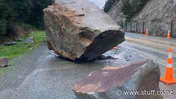 Boulder blocks highway linking West Coast to Nelson - Stuff