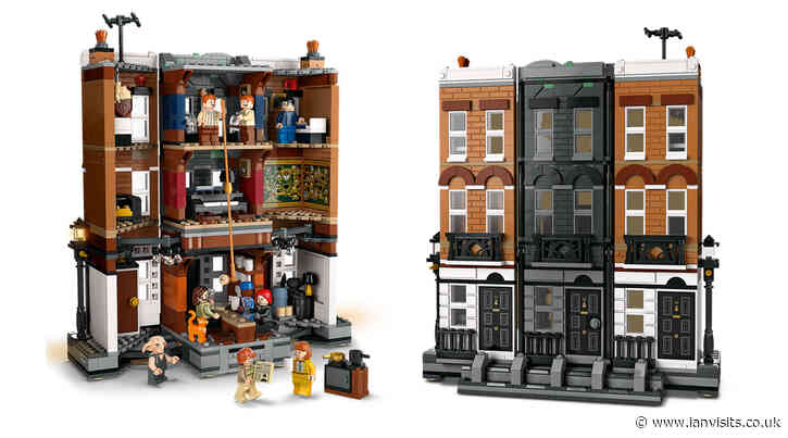 LEGO model of a London square with a magical twist