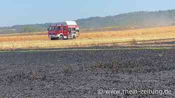 Feuerwehren der Region löschen Flächenbrand: Hitze belastet Einsatzkräfte - Rhein-Zeitung
