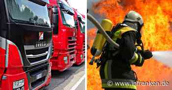 Hausen: Lkw steht in Flammen - Rauchgasvergiftung und sechsstelliger Schaden