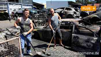 Großfeuer bei Autoverwerter in Lechhausen: "Das ist Schock pur"