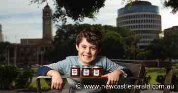 Wallsend boy Tobias Thornton began The Little Entrepreneur to be able to buy toys but soon helped flood victims - Newcastle Herald