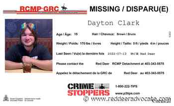 Red Deer RCMP seek missing youth - Red Deer Advocate