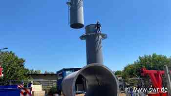 BUGA23: In Mannheim hat der Bau der Seilbahn begonnen - SWR Aktuell