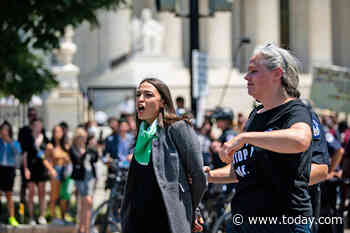 Alexandria Ocasio-Cortez and Ilhan Omar among Democrats arrested at abortion rights protest