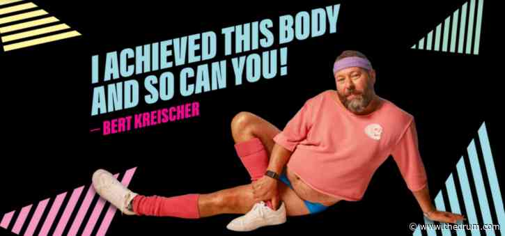 Liquid Death enlists comedian Bert Kreischer as chicken wing-eating ‘fitness instructor’