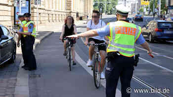Leipzig: Polizei zieht Rowdys auf Radwegen aus dem Verkehr - BILD