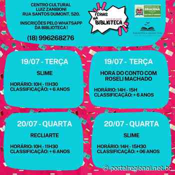 Últimas vagas para garotada participar da semana férias na biblioteca de Dracena - portalregional.net.br