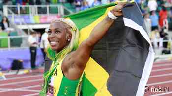 Wereldkampioene Fraser-Pryce: 'Ik hoef niets te bewijzen, ik geniet elke dag' - NOS