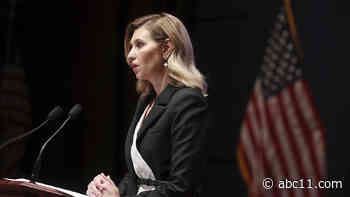 Ukraine First Lady Olena Zelenska addresses members of Congress