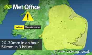 Why DO thunderstorms occur after hot weather? Met Office explains as it issues yellow warning