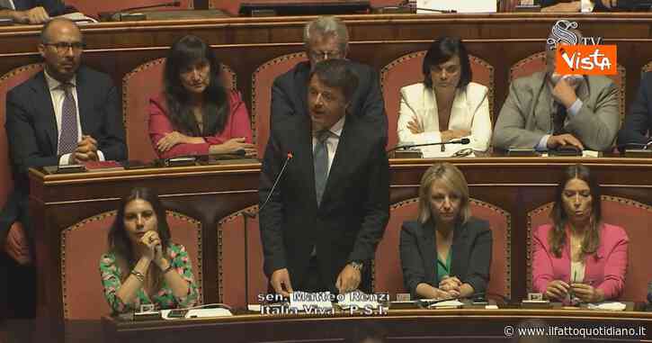 Crisi di governo, Renzi annuncia il voto di fiducia di Italia viva: “Oggi finisce il teatrino, è l’ultima puntata del vostro reality show” – Video