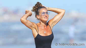 Sarah Jessica Parker, 57, Stuns In Black One Piece Swimsuit For Hamptons Vacation - HollywoodLife