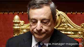 Mario Draghi: Regierungsparteien wollen Vertrauen verweigern