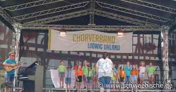 Kinderchor Piccolini aus Westerheim tritt in Bad Urach auf - Schwäbische