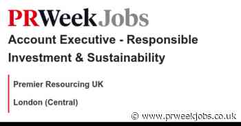 Premier Resourcing UK: Account Executive -  Responsible Investment & Sustainability