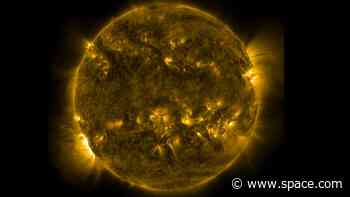 Solar wind blowing from the sun could trigger aurora displays