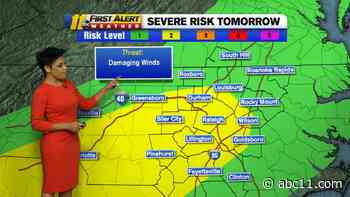Hot & Humid, Severe Risk Tomorrow