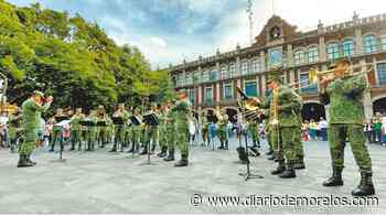 Pone Banda del Ejército ambiente en la Plaza de Armas de Cuernavaca - Diario de Morelos