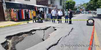 Cuernavaca, aparece nuevo socavón; el hueco lo formó una fuga de agua en Lomas de Cortés - Bajo Palabra Noticias