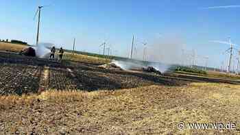 Hitzewelle: Bei Marsberg brennen Strohballen und Stoppelfeld - WP News