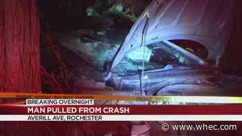 Man hospitalized after serious car accident on Averill Ave