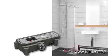 Bodenablaufpumpe von Pentair Jung Pumpen trifft auf Ablaufdesign von Dallmer