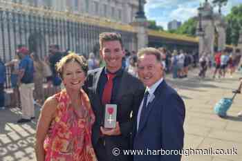 Harborough’s golden hero Dylan Fletcher receives his MBE at Buckingham Palace - Harborough Mail
