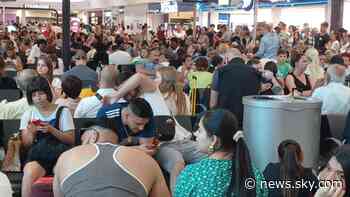 Luton Airport runway damaged in heatwave - as schools and trains also disrupted by surging temperatures - Sky News