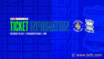 Ticket Details: Luton Town v Blues - SOLD OUT - Birmingham City Football Club