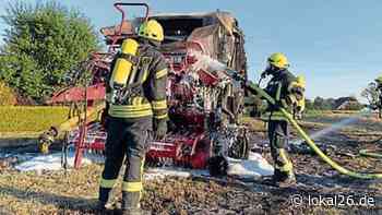 Feuerwehreinsätze in Blomberg und Westeraccum: Zwei Landmaschinen fangen Feuer - Lokal26