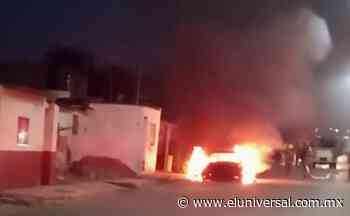 Ataques armados dejan viviendas y vehículos incendiados en Fresnillo, Zacatecas FOTO ESPECIAL - El Universal