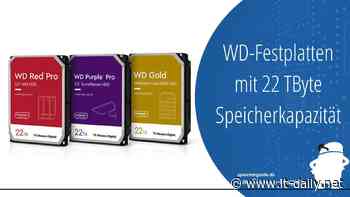 Western Digital: High-End-Festplatten mit 22 TByte - it-daily.net