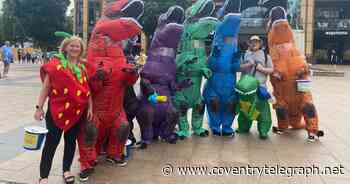 Why dinosaurs were roaming Coventry city centre this lunchtime - Coventry Live