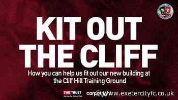 📝 Kit out the Cliff reaches over £36,000! - News - Exeter City FC